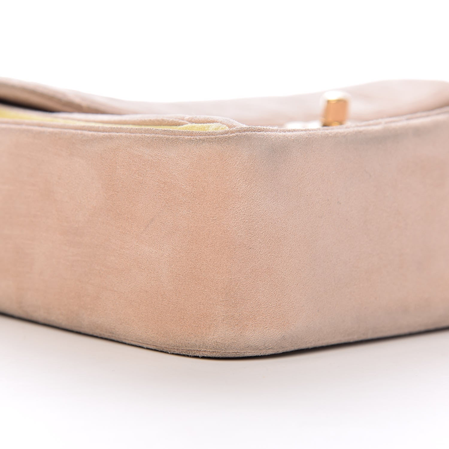 Chanel Suede Chocolate Bar Top Handle Flap Beige 14 of 17