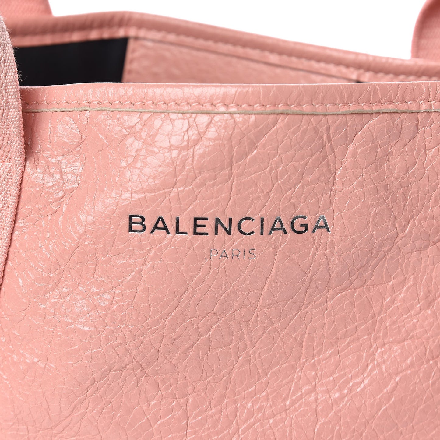 Agneau Stadio Ruban Viscose Navy Cabas XS Rose Ballerine