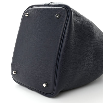 Hermes Taurillon Clemence Picotin Lock 22 MM Bleu Nuit 10 of 11