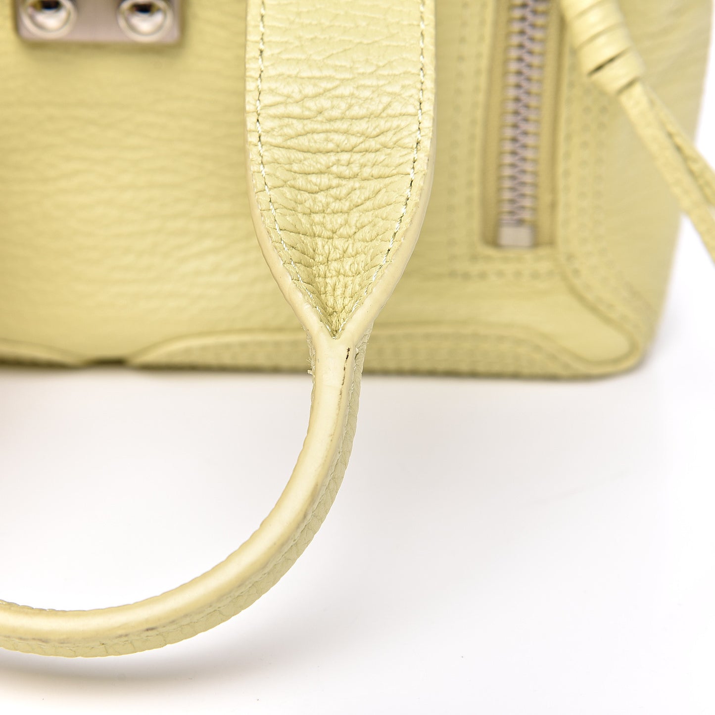 3.1 Textured Calfskin Mini Pashli Satchel Citron
