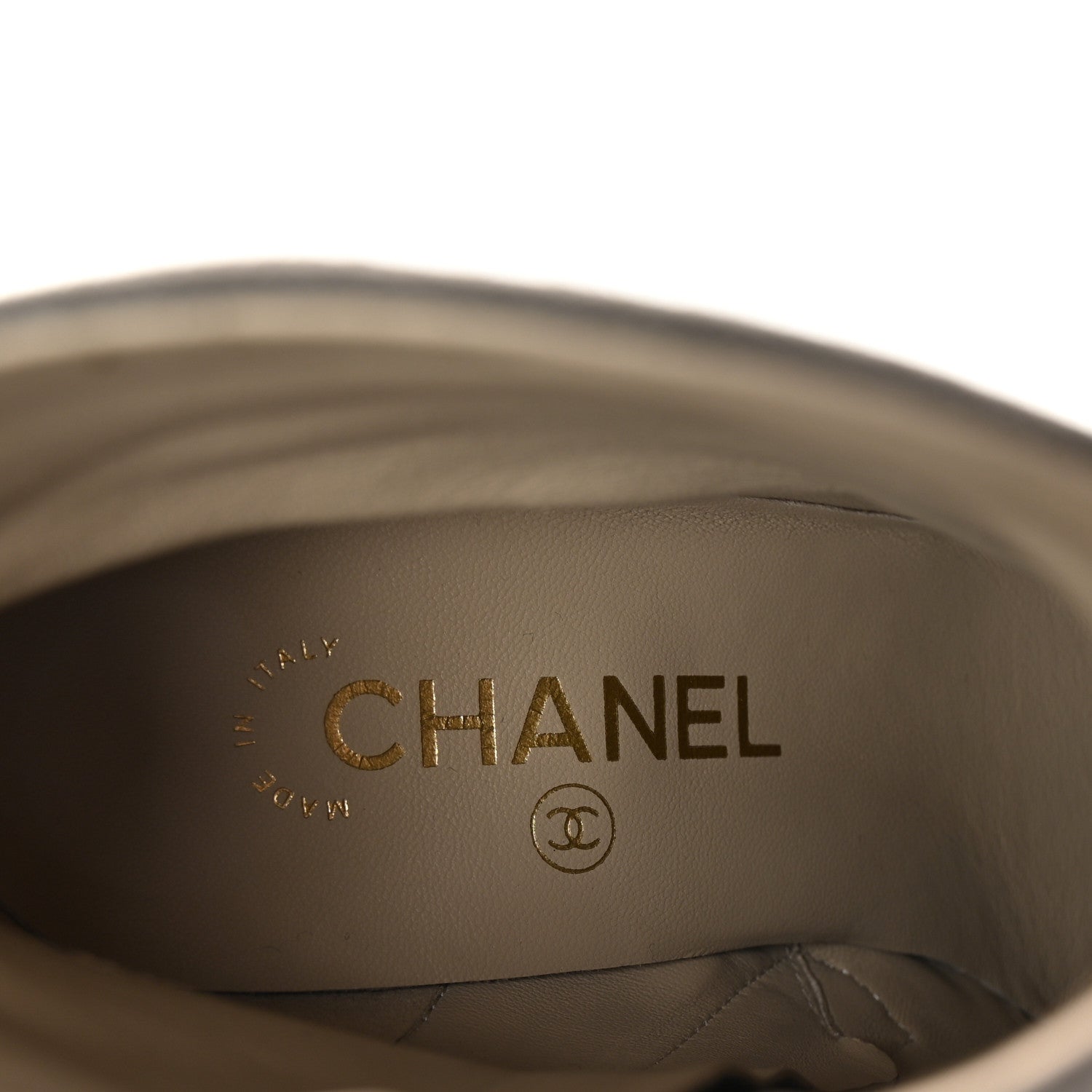 Chanel Suede Calfskin Satin Cap Toe Short Boots 38 Grey Black 8 of 10