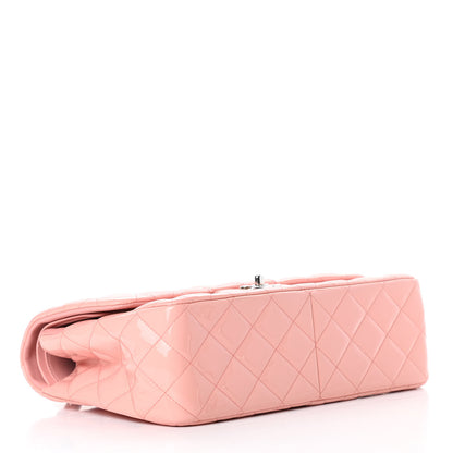 Chanel Patent Quilted Jumbo Double Flap Pink 4 of 11