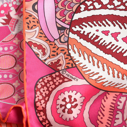 Hermes Silk Fleurs D Indiennes Scarf 90 6 of 7
