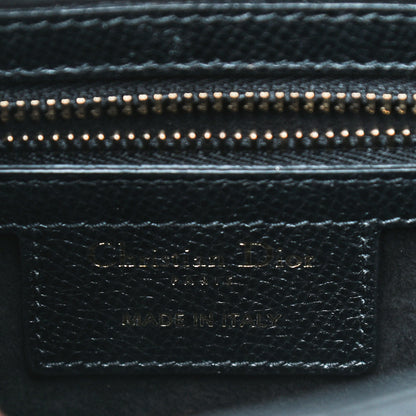 Christian Dior Grained Calfskin Saddle Bag Black 6 of 10