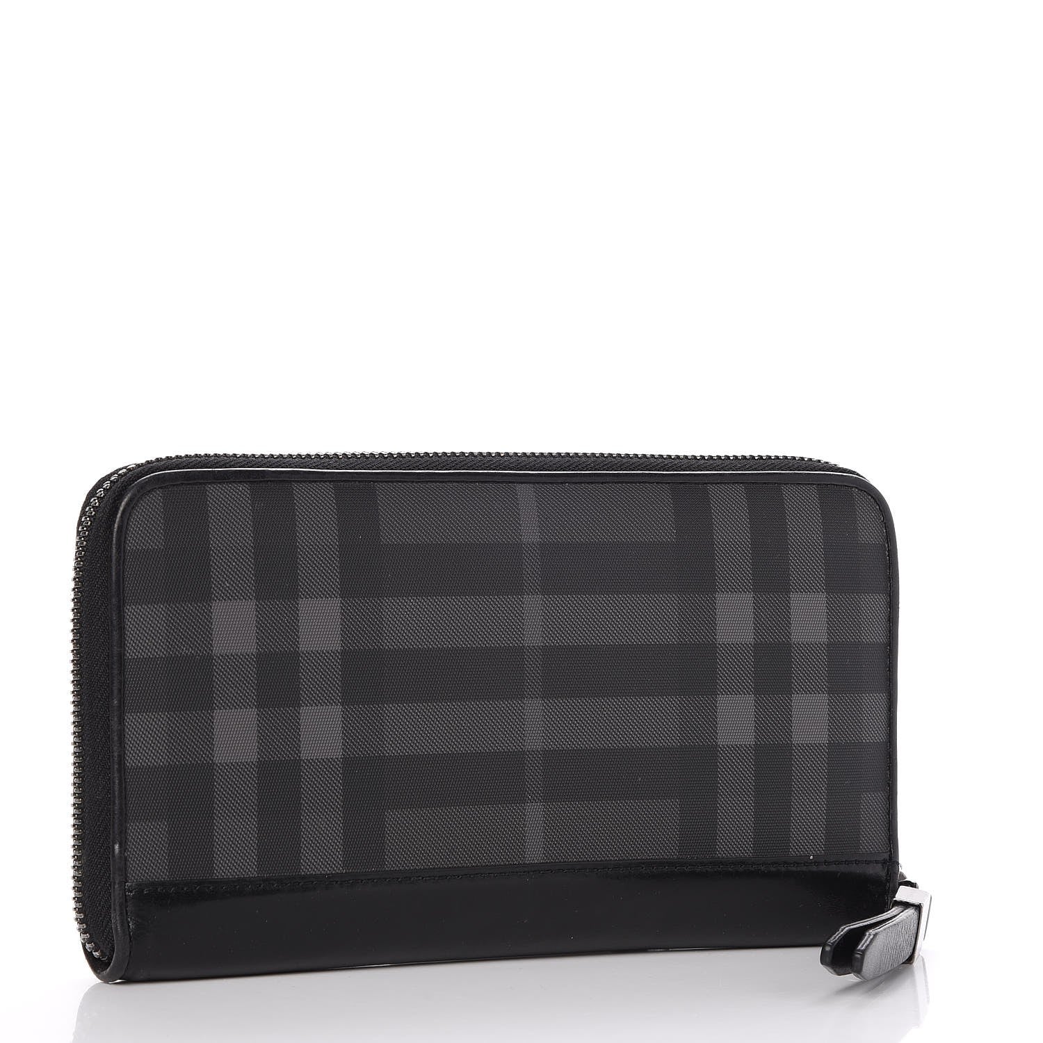 Burberry London Check Large Zip Around Wallet Charcoal 3 of 9