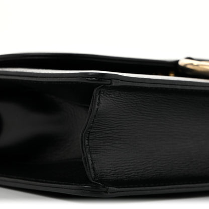 Gucci Textured Calfskin Small Torchon GG Ring Shoulder Bag Black 9 of 13
