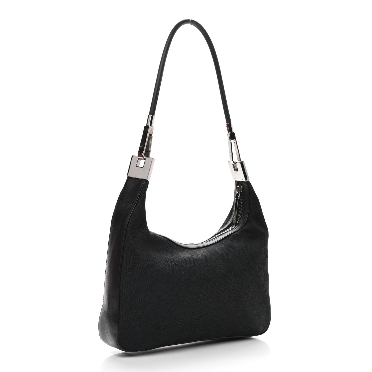 Gucci Monogram GG Small Clasp Hobo Black 3 of 9
