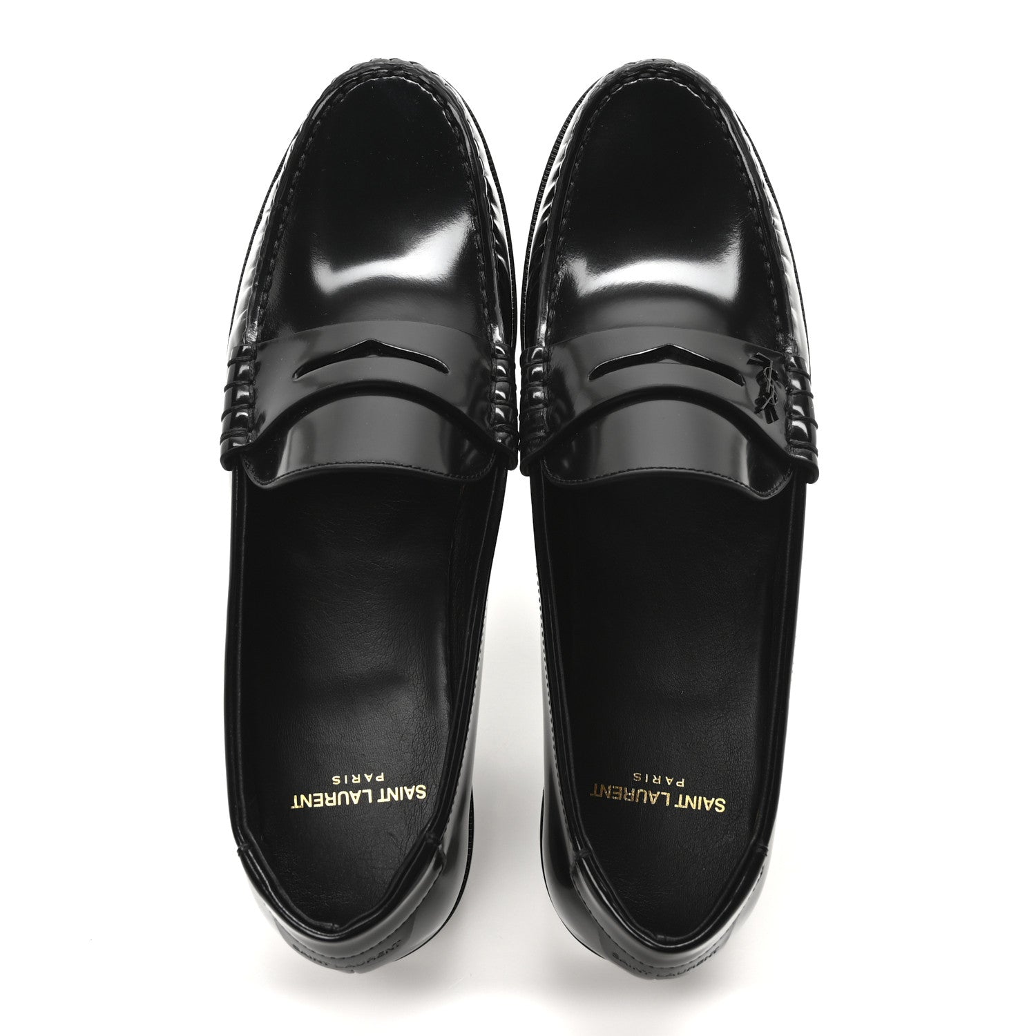 Saint Laurent Magnum Calfskin Le Loafer 15 Moccasin  40 Black 2 of 8