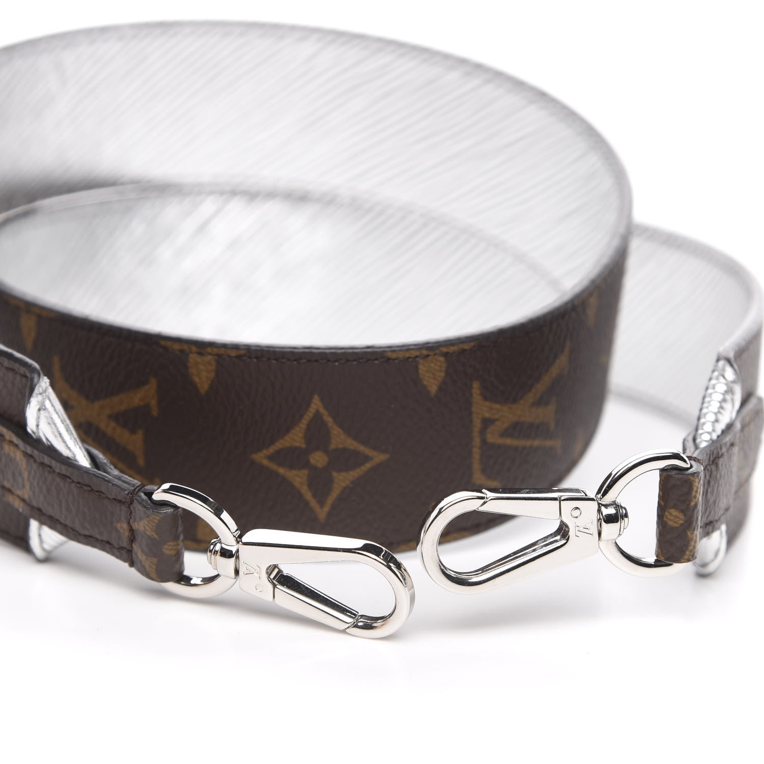 Louis Vuitton Epi Monogram Bandouliere Shoulder Strap Silver 3 of 6
