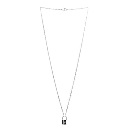 Louis Vuitton Sterling Silver Lockit Necklace 3 of 6
