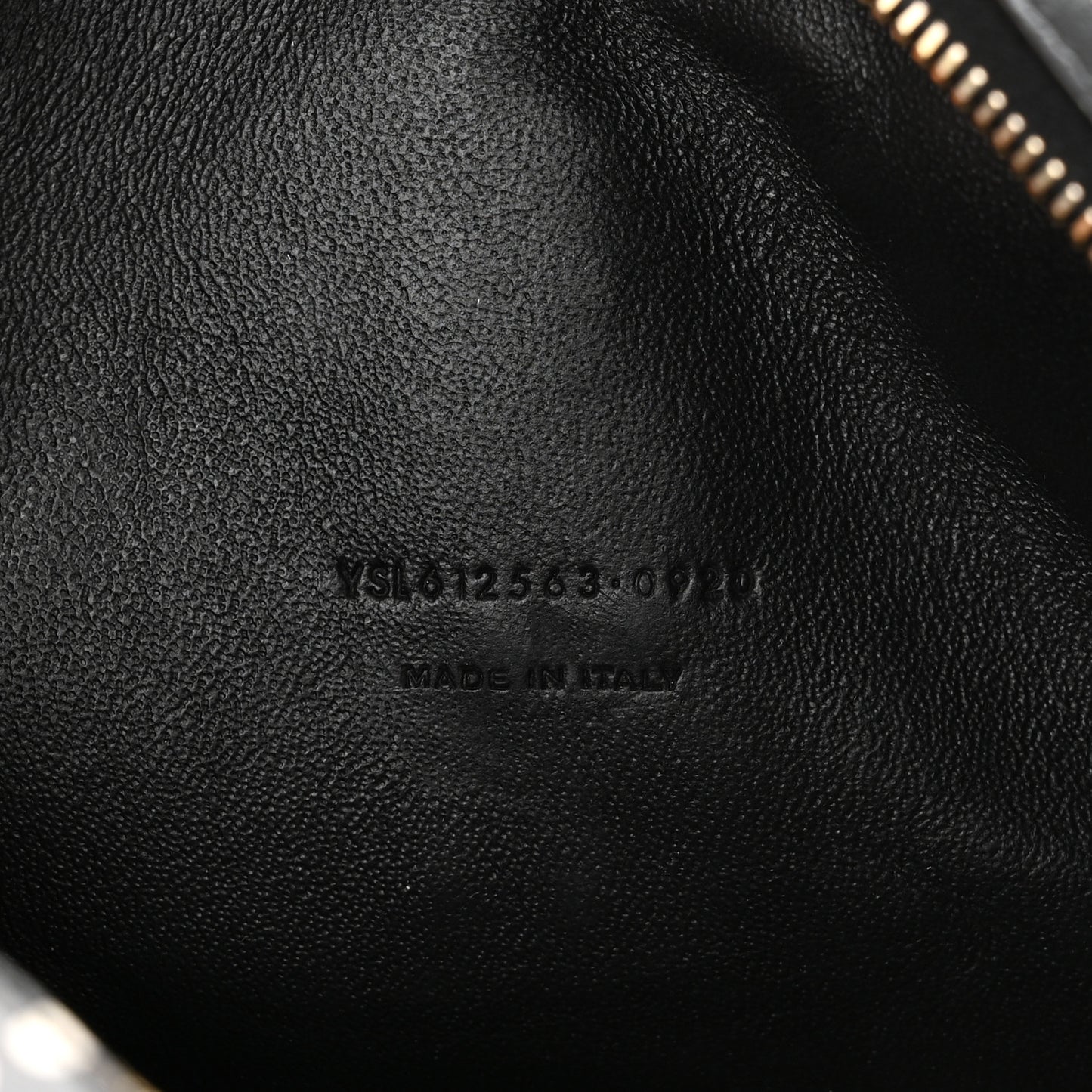 Calfskin Printed Polka Dot Mini Lou Camera Bag Black Crema Soft