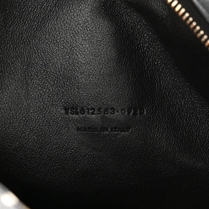 Saint Laurent Calfskin Printed Polka Dot Mini Lou Camera Bag Black Crema Soft 7 of 11