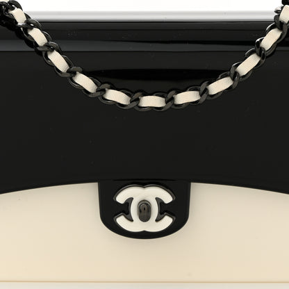 Chanel Plexiglass Plexi Coco Bag Black White 8 of 10