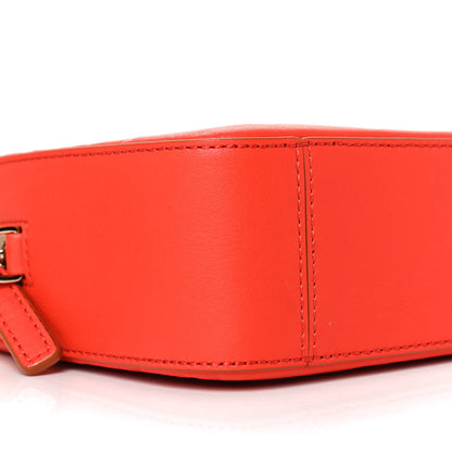 MCM Calfskin Ottomar Monogram Klara Crossbody Bag Hot Coral 9 of 10