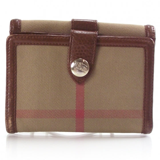 Burberry Canvas Nova Check Wallet 2 of 9