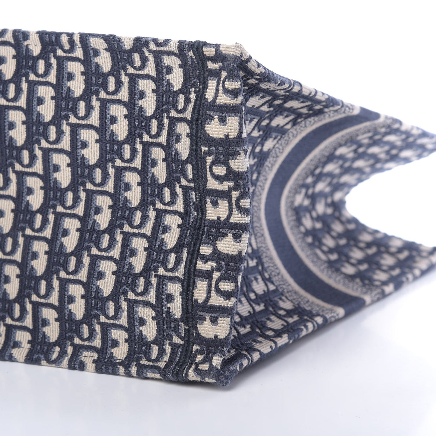 Oblique Book Tote Blue Multicolor