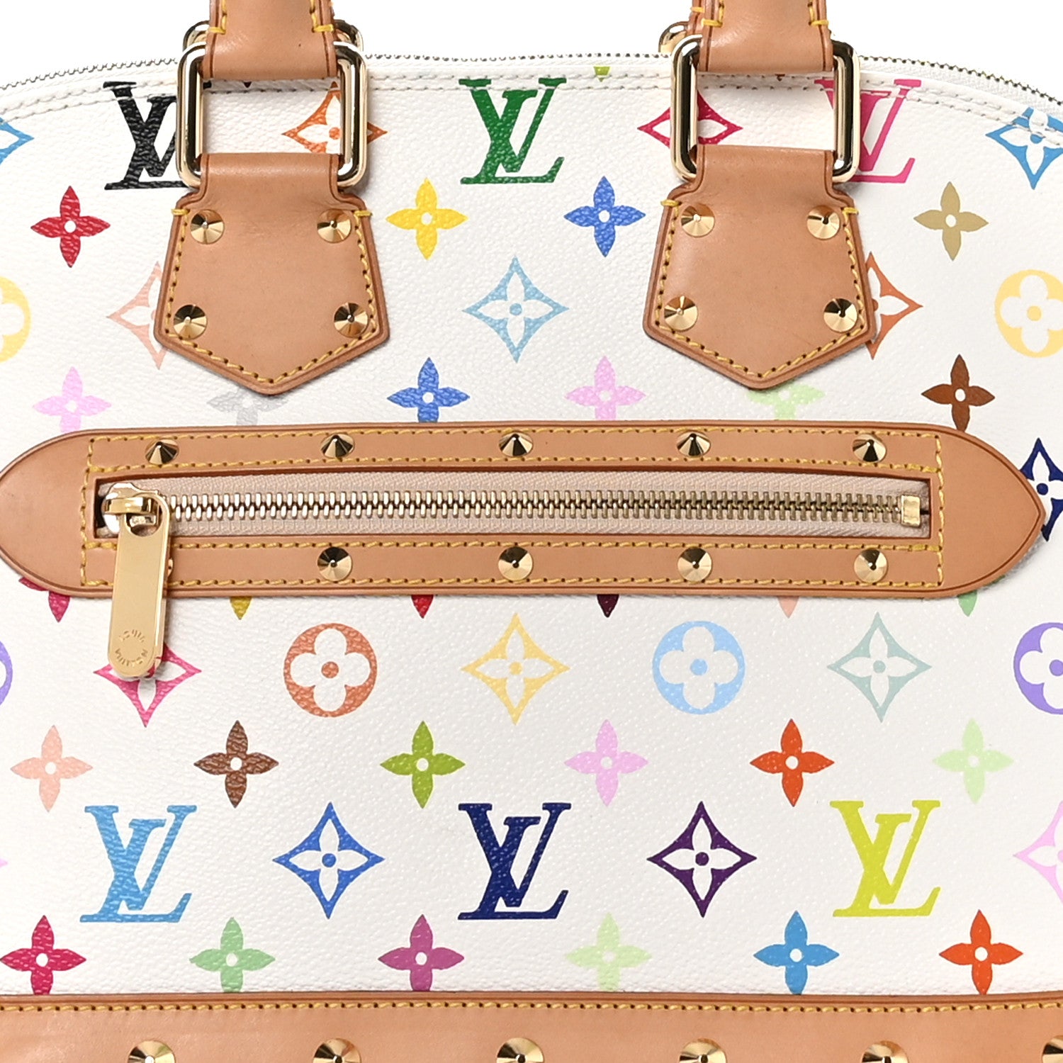 Louis Vuitton Monogram Multicolor Alma White 8 of 13