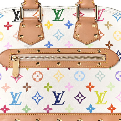 Louis Vuitton Monogram Multicolor Alma White 8 of 13