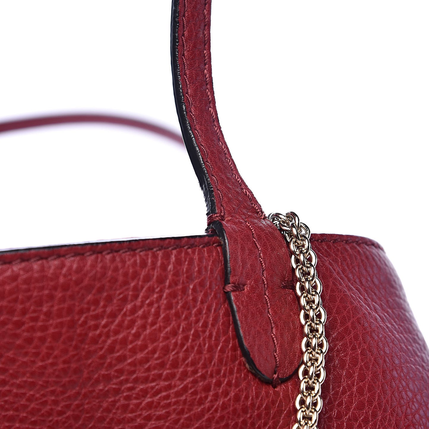 Grained Calfskin Va Va Voom Tote Dark Red