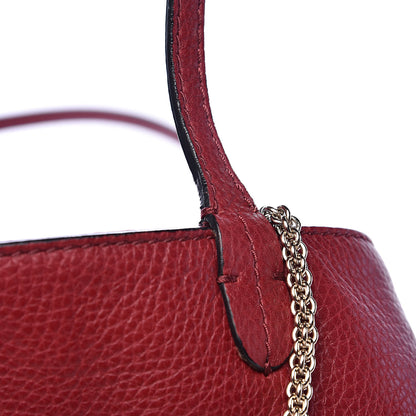 Valentino Garavani Grained Calfskin Va Va Voom Tote Dark Red 12 of 16