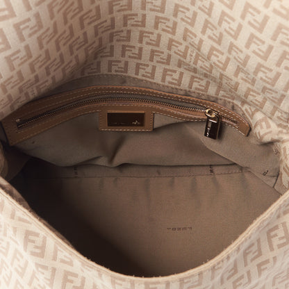 Fendi Zucchino Vitello Mama Baguette Beige Tortora 7 of 9
