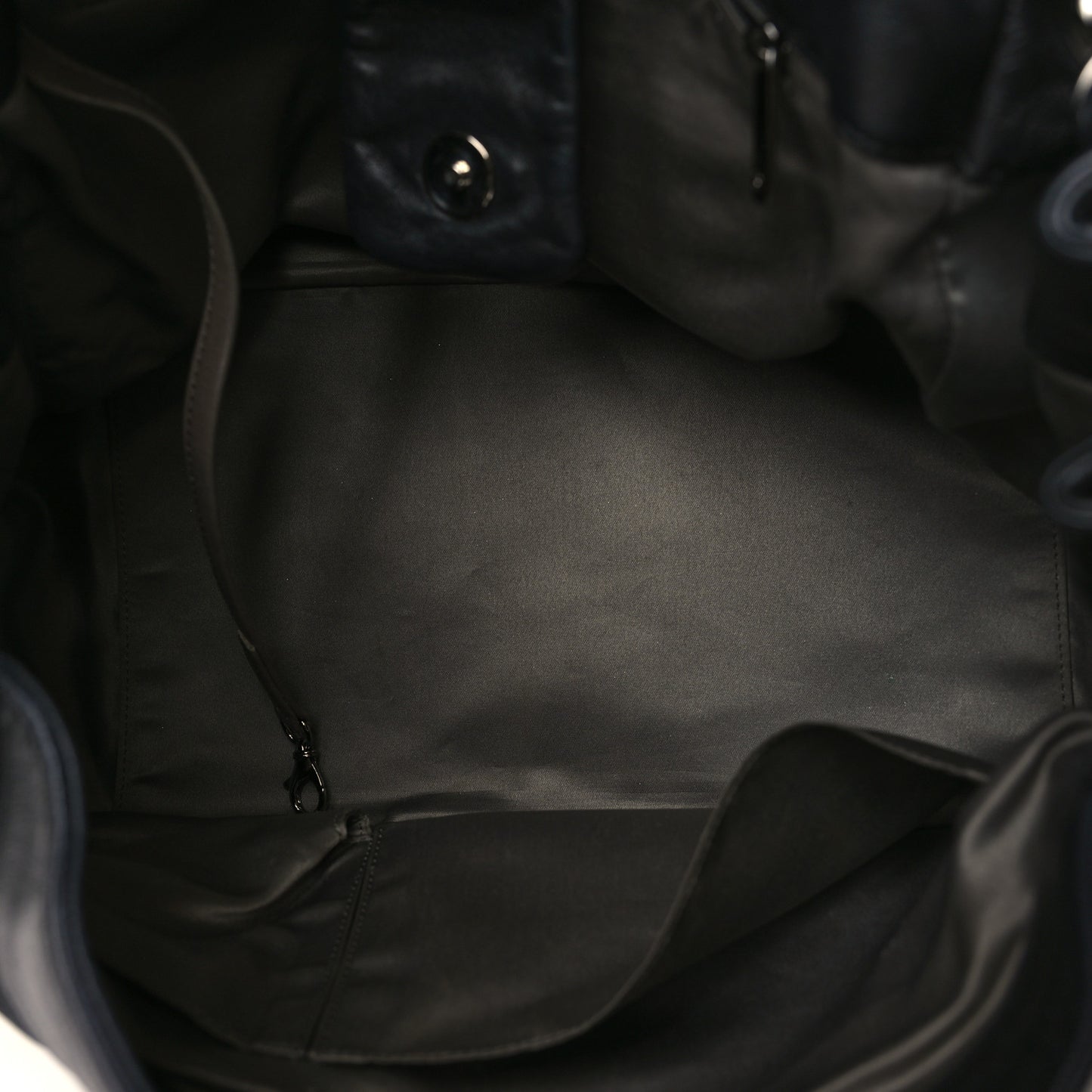 Lambskin Patent Calfskin Brooklyn Patchwork Accordion Flap Black