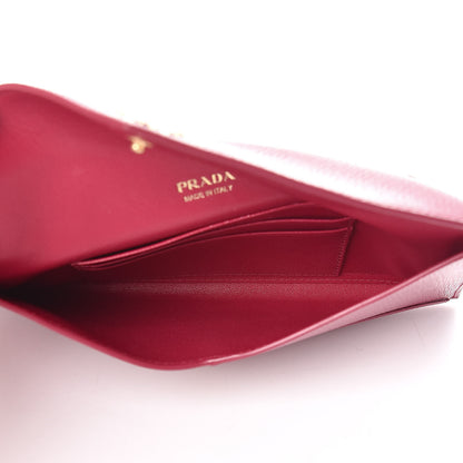 Prada Vitello Move Envelope Wallet Ibisco 5 of 9