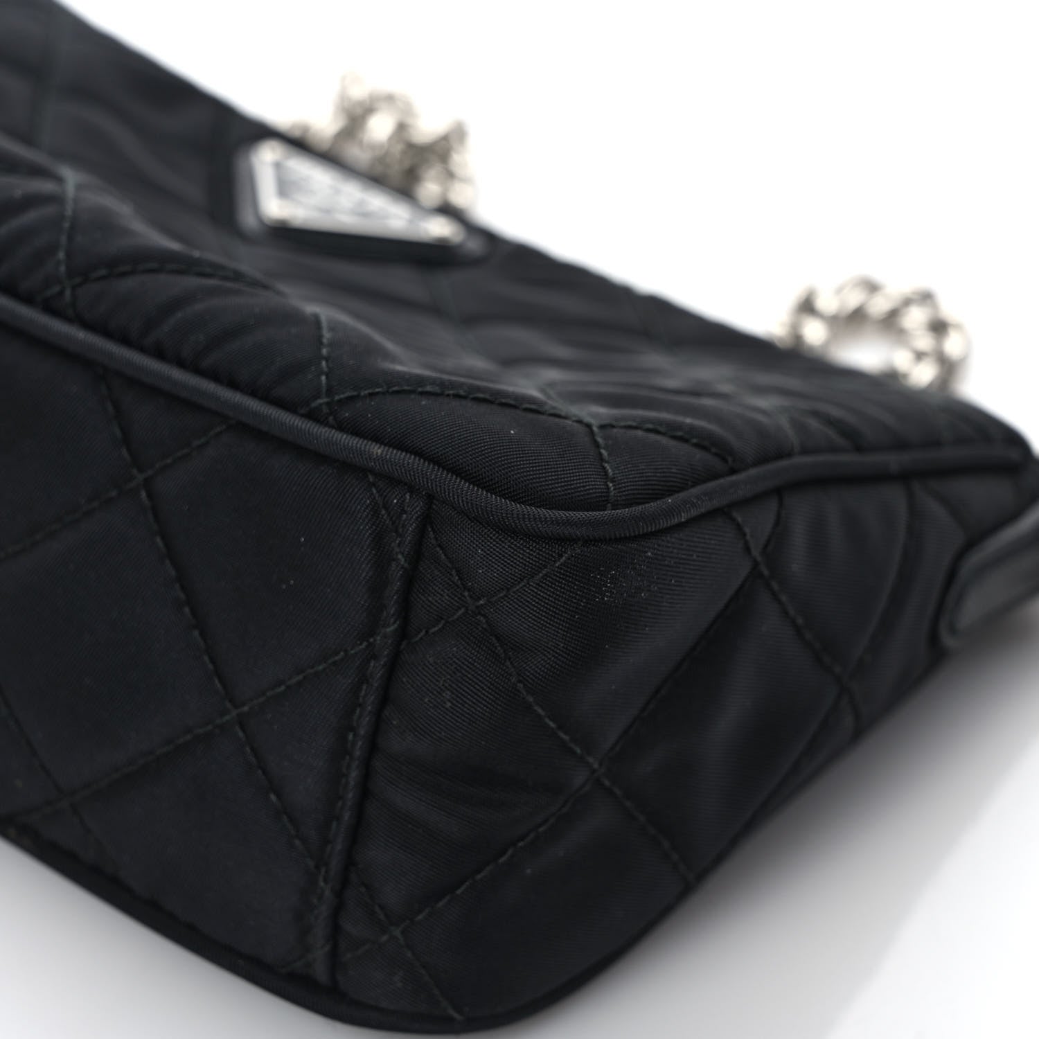 Prada Nylon Tessuto Impuntu Quilted Crossbody Bag Black 11 of 11