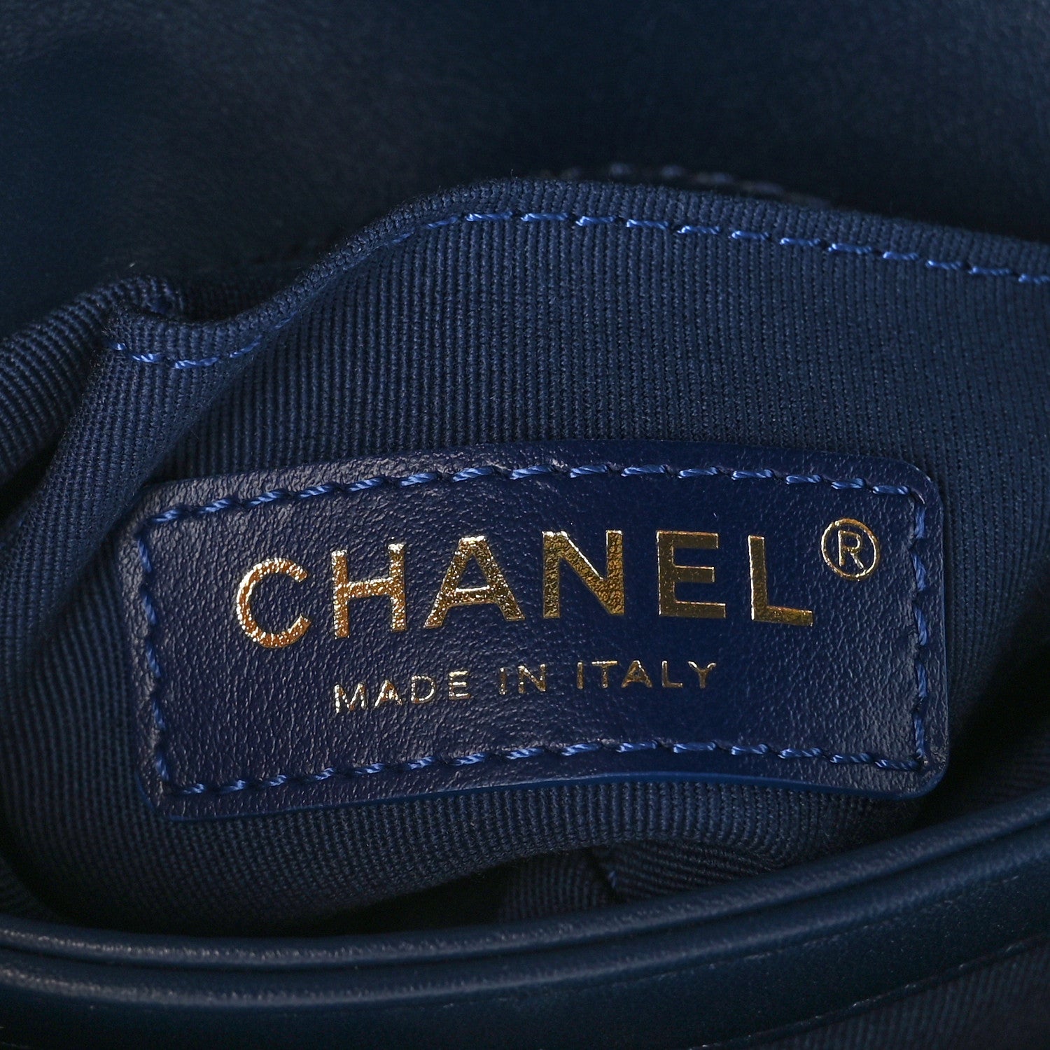 Chanel Calfskin Quilted Pearl Jewel Chain Flap Navy 8 of 11