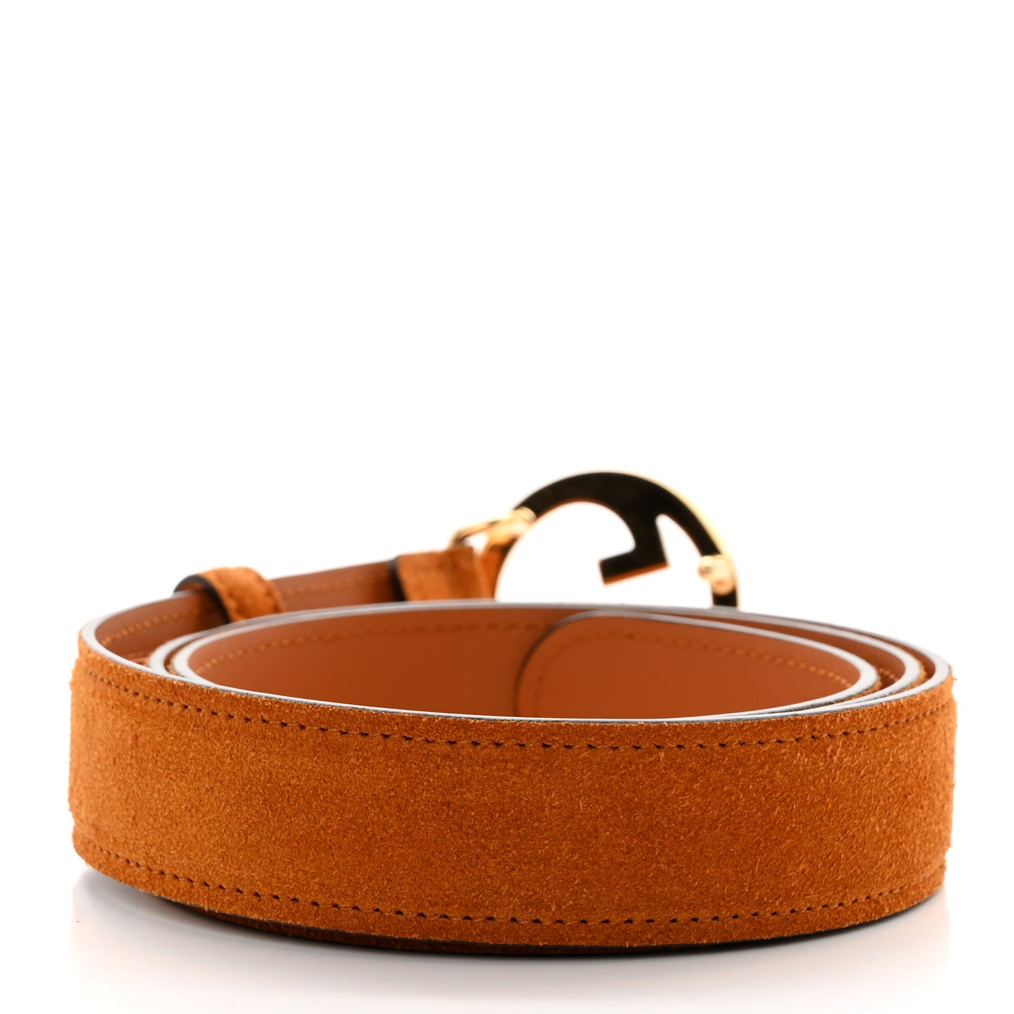 Suede Cudu Blondie 30mm Belt 90 36 Blondie Cognac
