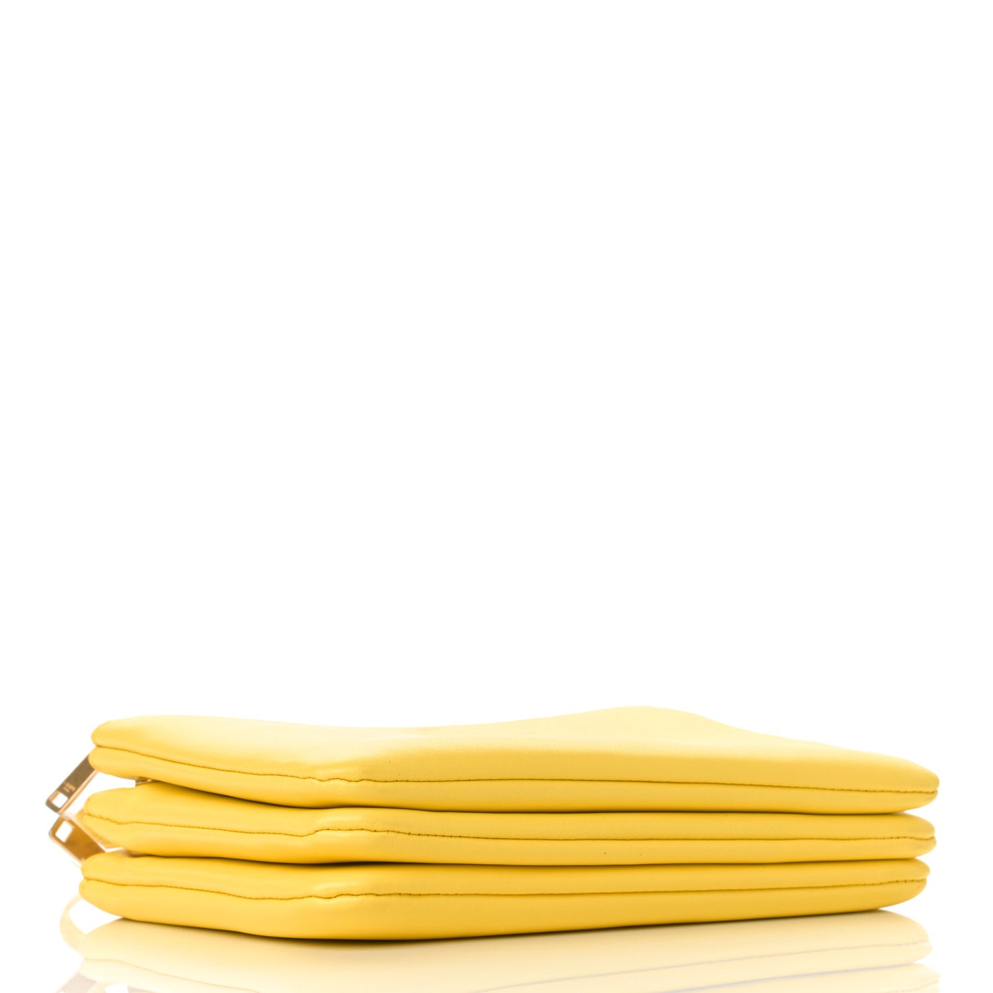 Lambskin Small Trio Crossbody Bag Fluo Yellow