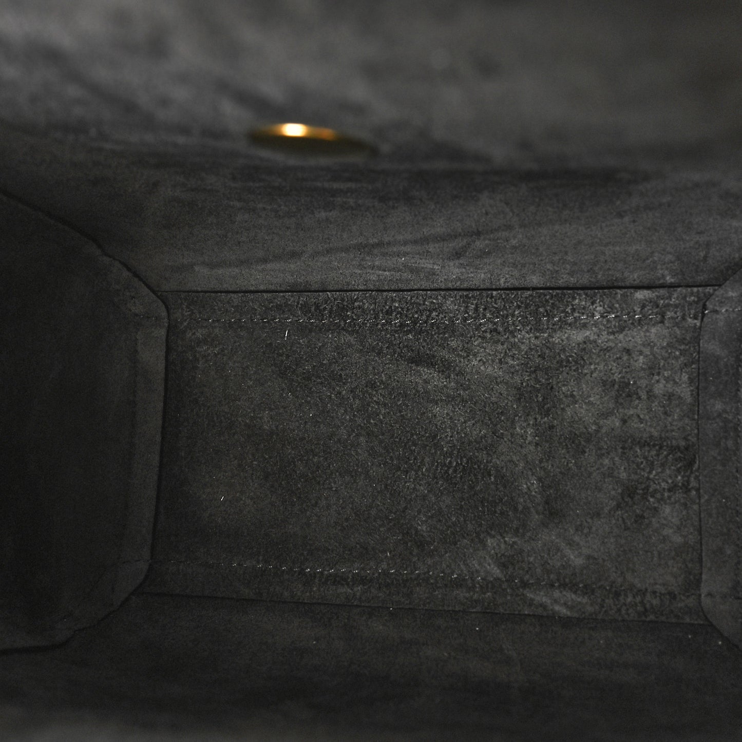 Grained Calfskin Nano Belt Bag Grey