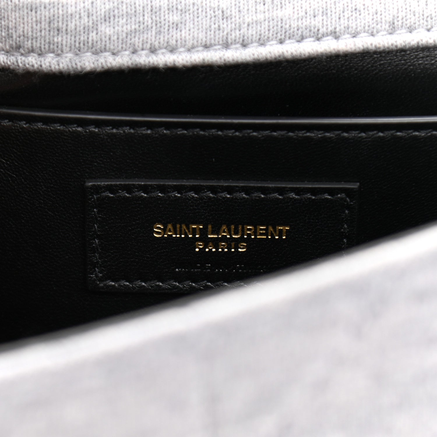 Saint Laurent Jersey Wool Patchwork Monogram Medium Jamie Grey 6 of 9