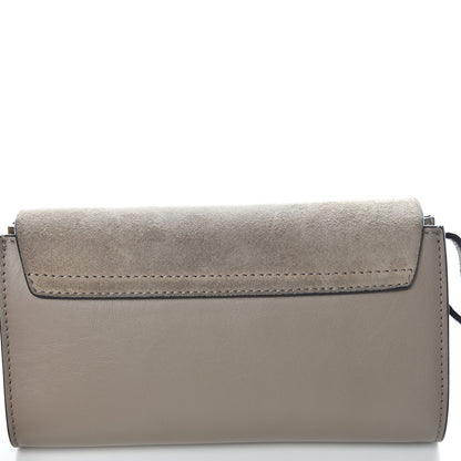 Chloe Suede Calfskin Mini Faye Shoulder Bag Motty Grey 10 of 10