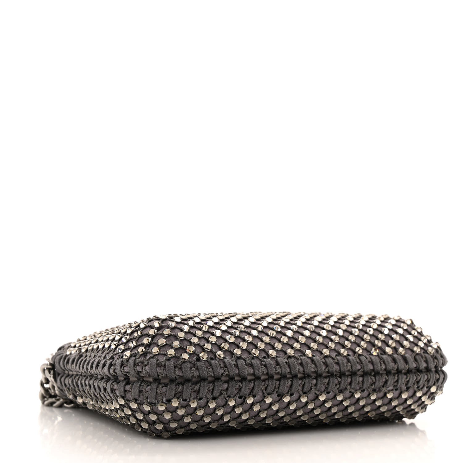 Stella McCartney Mesh Crystal Mini Falabella Crossbody Bag Fog 4 of 10