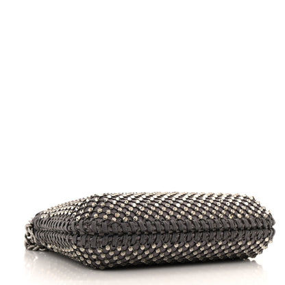 Stella McCartney Mesh Crystal Mini Falabella Crossbody Bag Fog 4 of 10