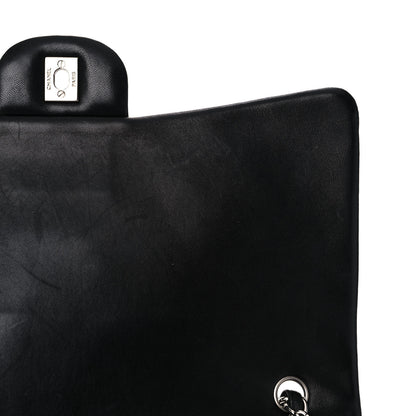 Chanel Lambskin Quilted Maxi Double Flap Black 12 of 13