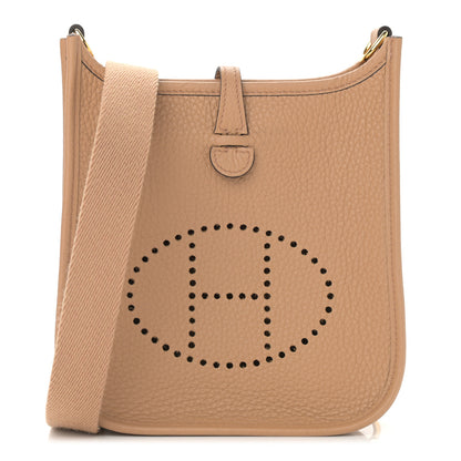 Hermes Taurillon Clemence Amazone Evelyne TPM Chai 1 of 11