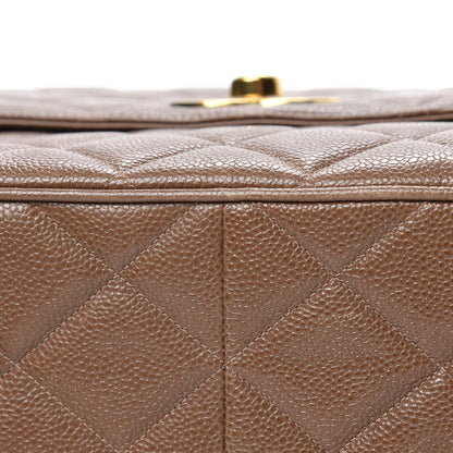 Chanel Caviar Jumbo Single Flap Brown 9 of 14