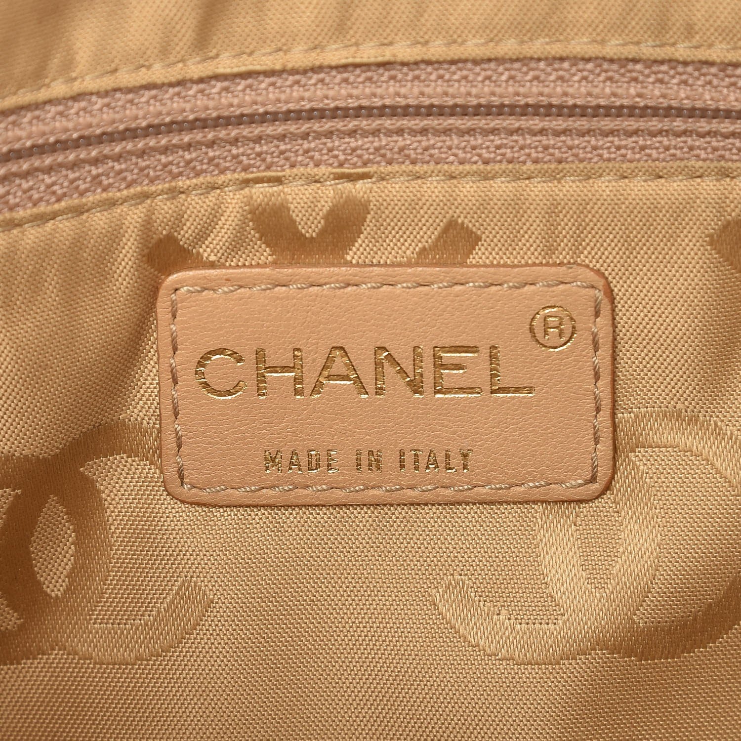 Chanel Patent Square Stitch Shoulder Bag Beige 6 of 12