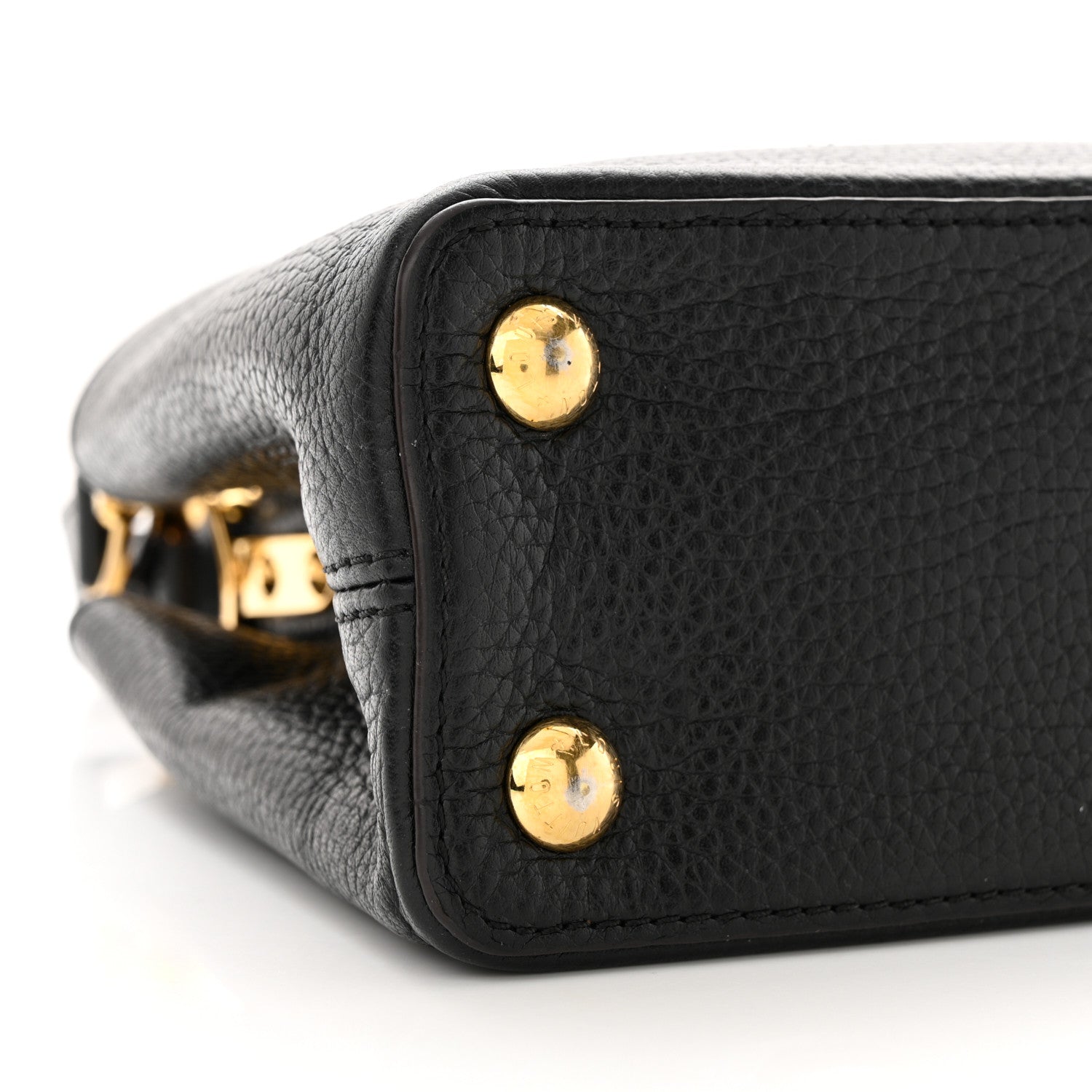 Louis Vuitton LOUIS VUITTON Taurillon Capucines BB Black 8 of 13