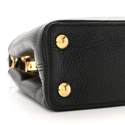 Louis Vuitton LOUIS VUITTON Taurillon Capucines BB Black 8 of 13