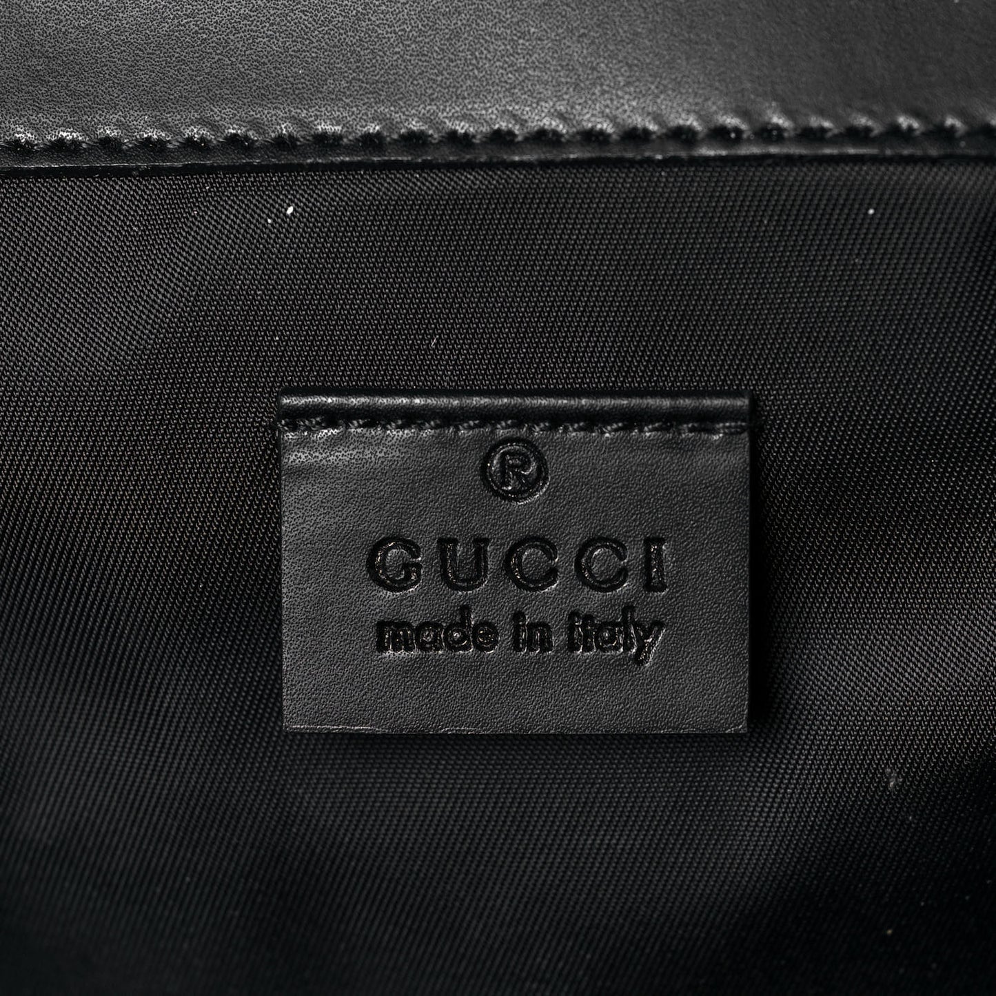 GG Supreme Monogram Web Messenger Diaper Bag Black Grey