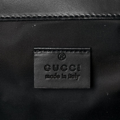 Gucci GG Supreme Monogram Web Messenger Diaper Bag Black Grey 6 of 15
