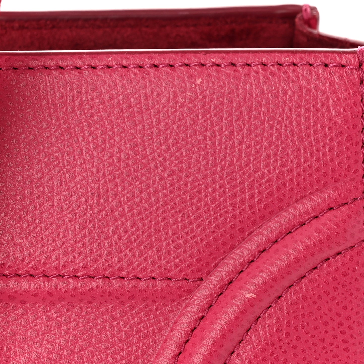 Grained Calfskin Medium Phantom Luggage Fuchsia