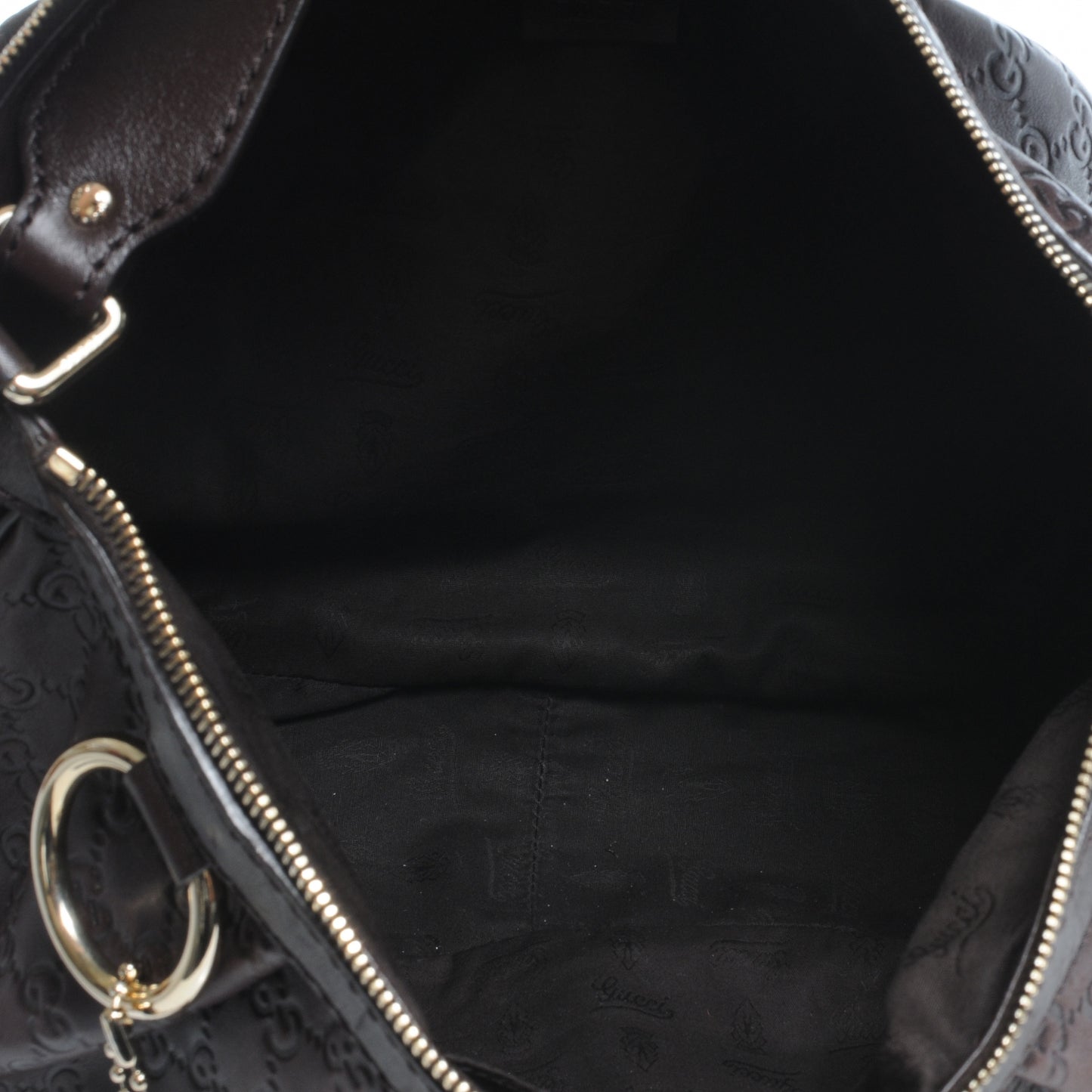 Guccissima Medium Sukey Hobo Dark Brown