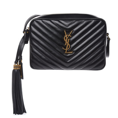 Saint Laurent Calfskin Matelasse Monogram Lou Camera Bag Black 1 of 9