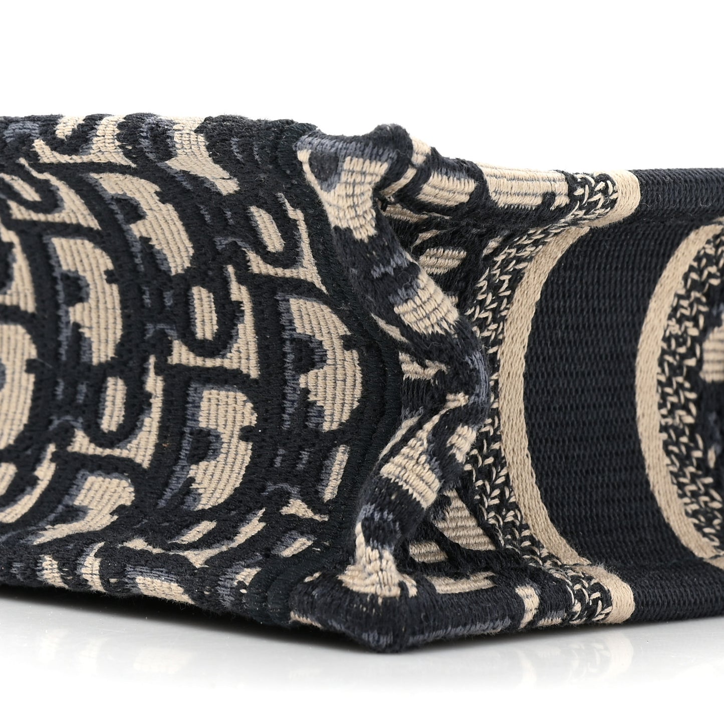 Oblique Mini Book Tote With Strap Blue Multicolor