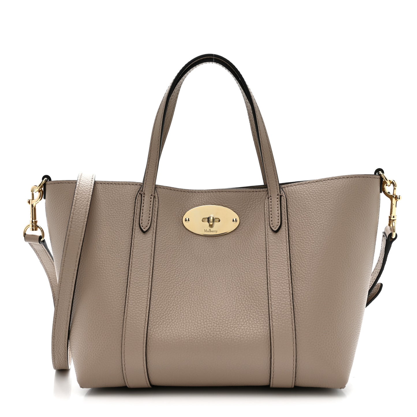 Heavy Grain Mini Bayswater Tote Cashmere Taupe
