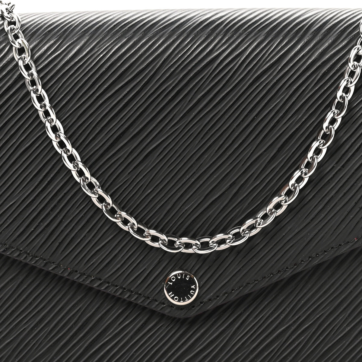 Louis Vuitton Epi Pochette Felicie Black Hot Pink 8 of 11